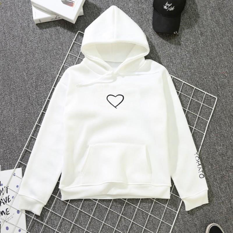Áo hoodie Hàn Quốc dáng rộng dài tay thời trang thu đông