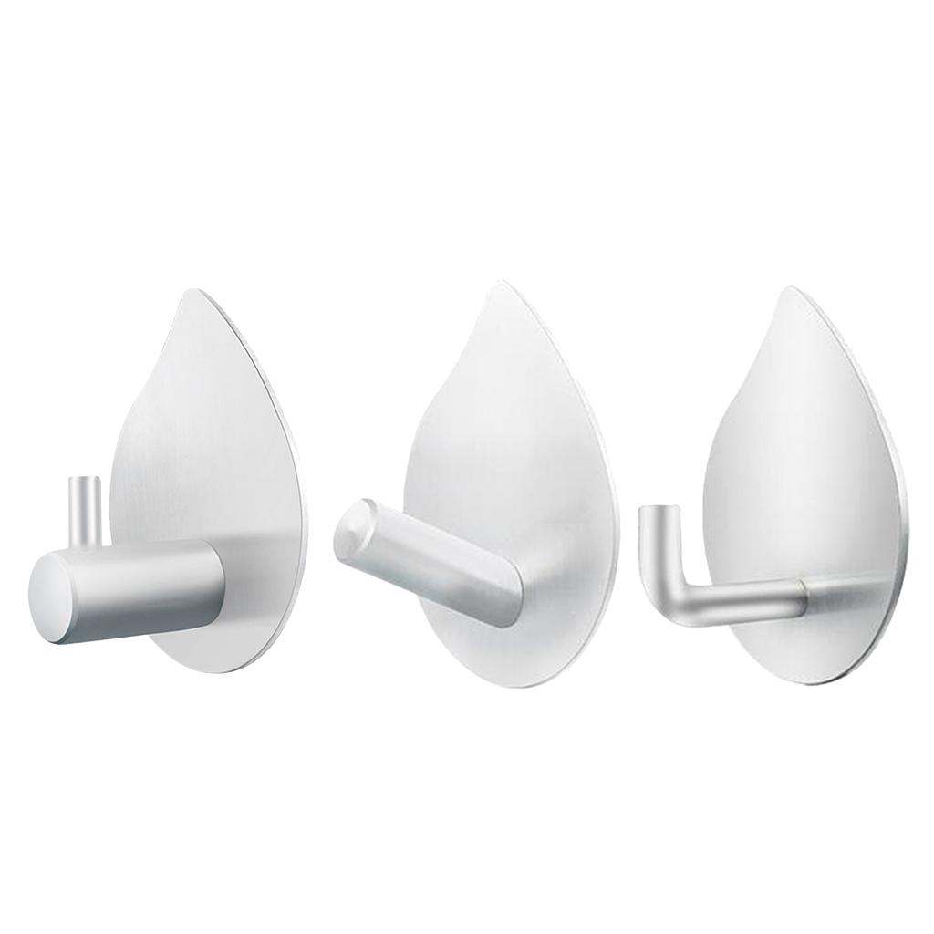 Stainless steel wall hooks adhesive hook for bathroom