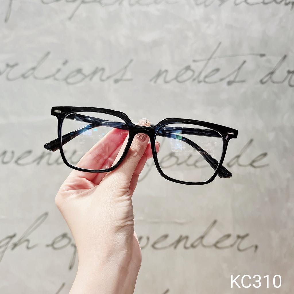 Kính gọng vuông nam nữ LILYEYEWEAR chống ánh sáng xanh kiểu dáng cơ bản dễ đeo KC310