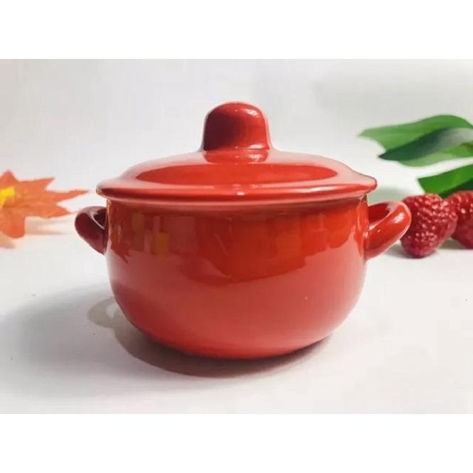 Bát Sứ Ăn Dặm Cao Cấp Có Nắp Vân Trơn