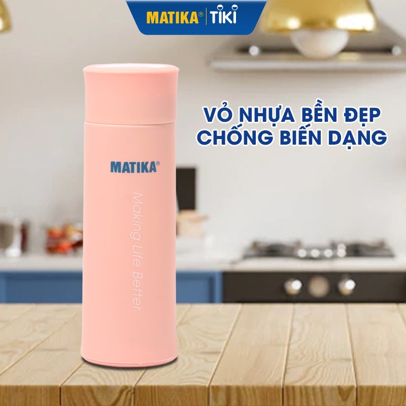 Bình Đựng Nước Giữ Nhiệt Lõi Thủy Tinh MATIKA MTK-HC500 Dung Tích 500ml - Hàng Chính Hãng