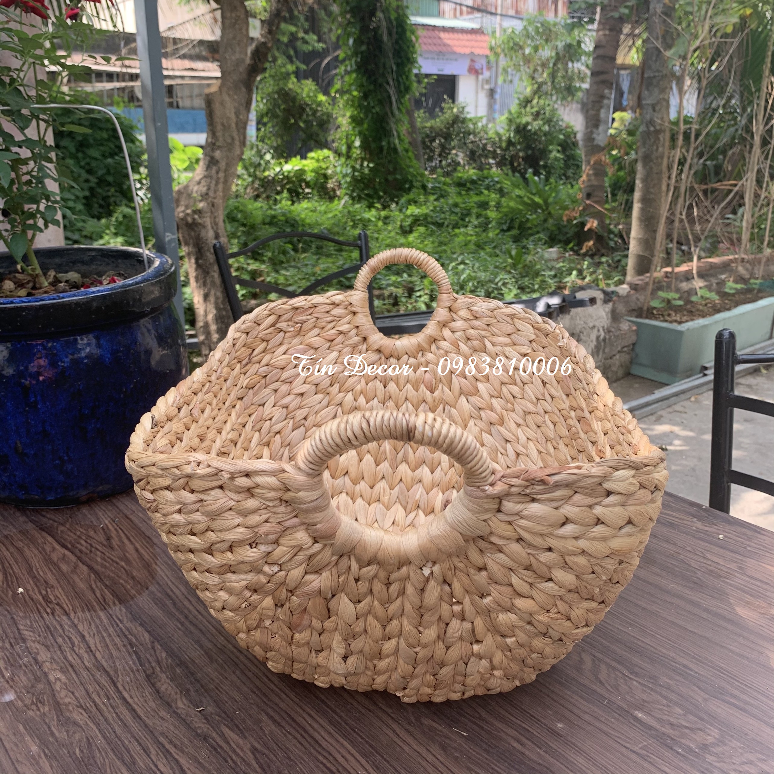 Giỏ lục bình đựng quần áo, khăn hình thuyền dùng trong khách sạn, homestay - Hyacinth basket