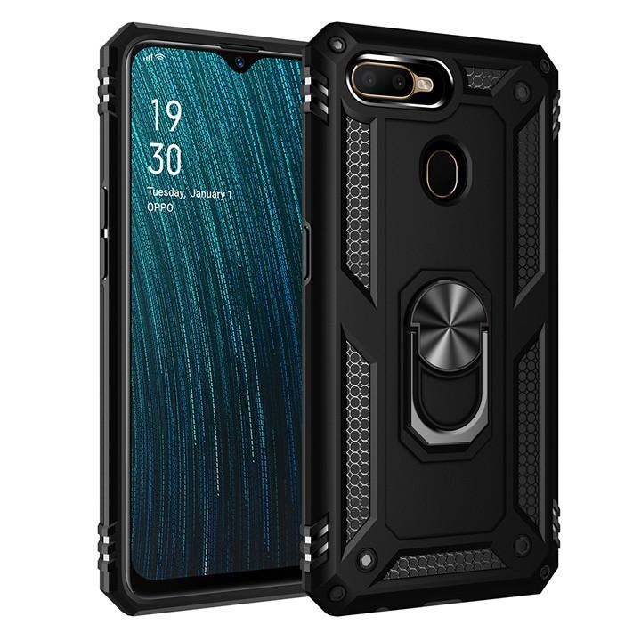 Ốp lưng cho Oppo A12 chống sốc 2 lớp kèm nhẫn iring làm giá đỡ
