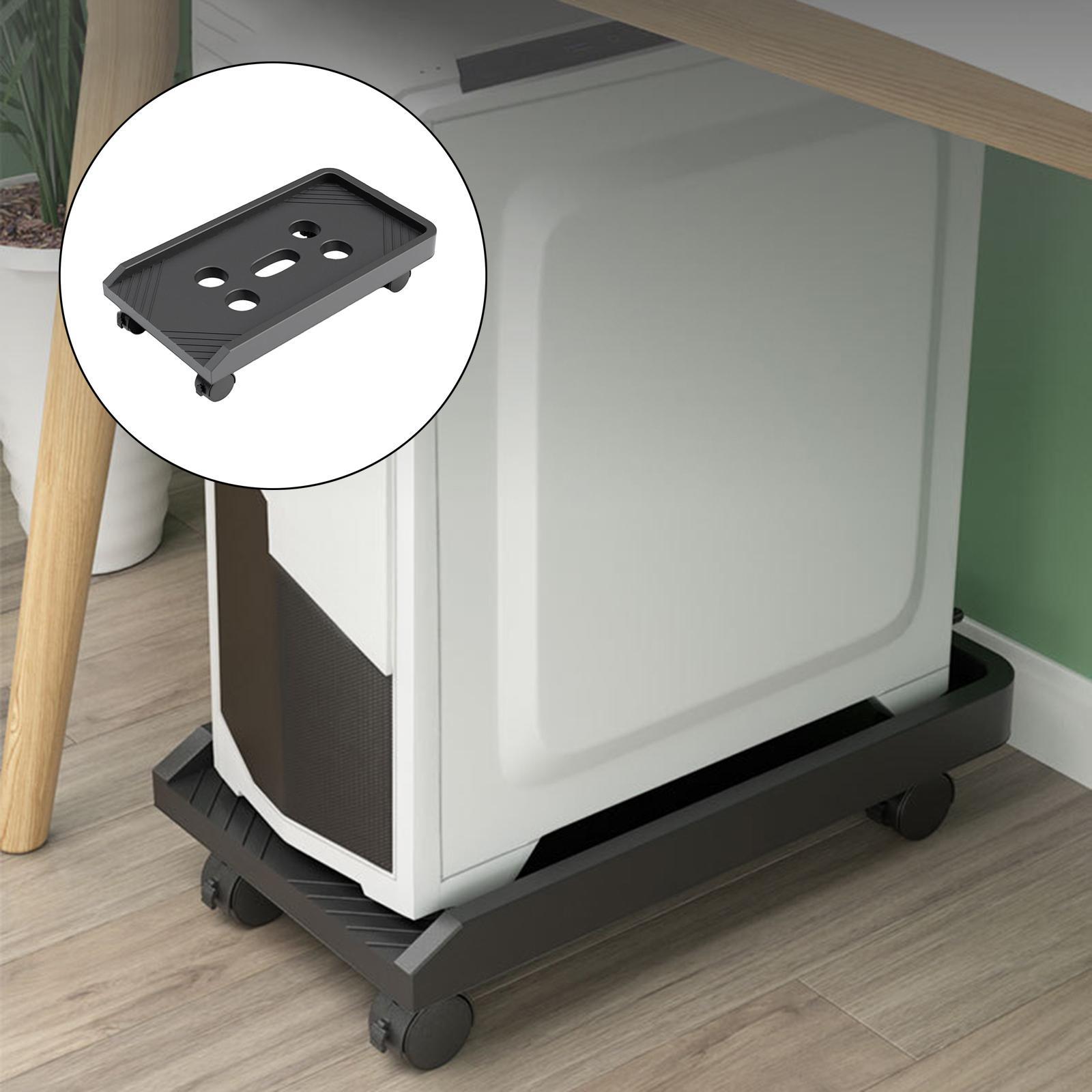 PC CPU Holder Stand Mobile with  for Office Home Under Desk