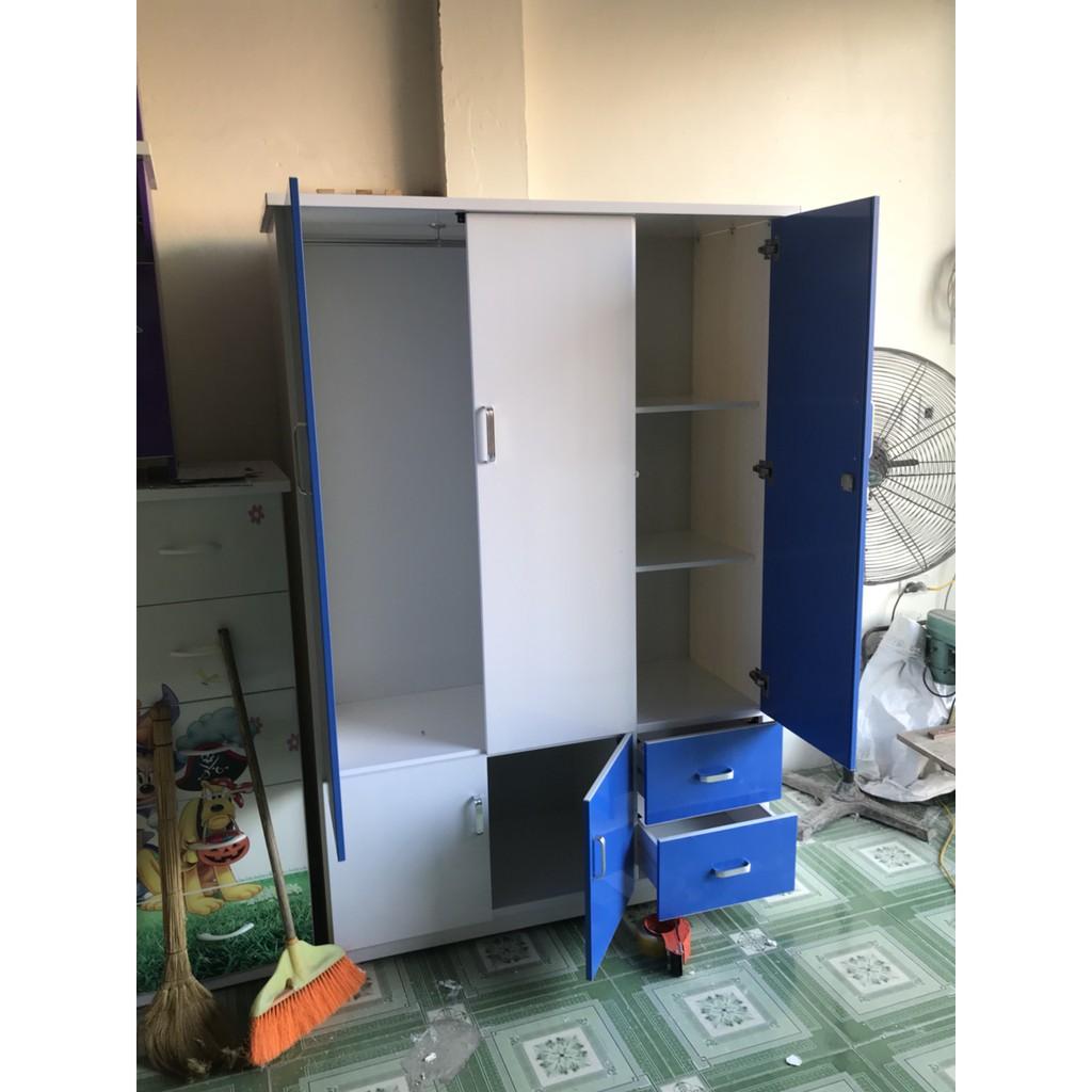 TỦ NHỰA 3 CÁNH PHỐI MÀU CỰC ĐẸP VÀ SINH ĐỘNG