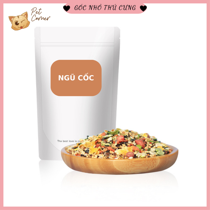 Thức ăn cho hamster cao cấp, hỗn hợp ngũ cốc, rau củ quả và hải sản