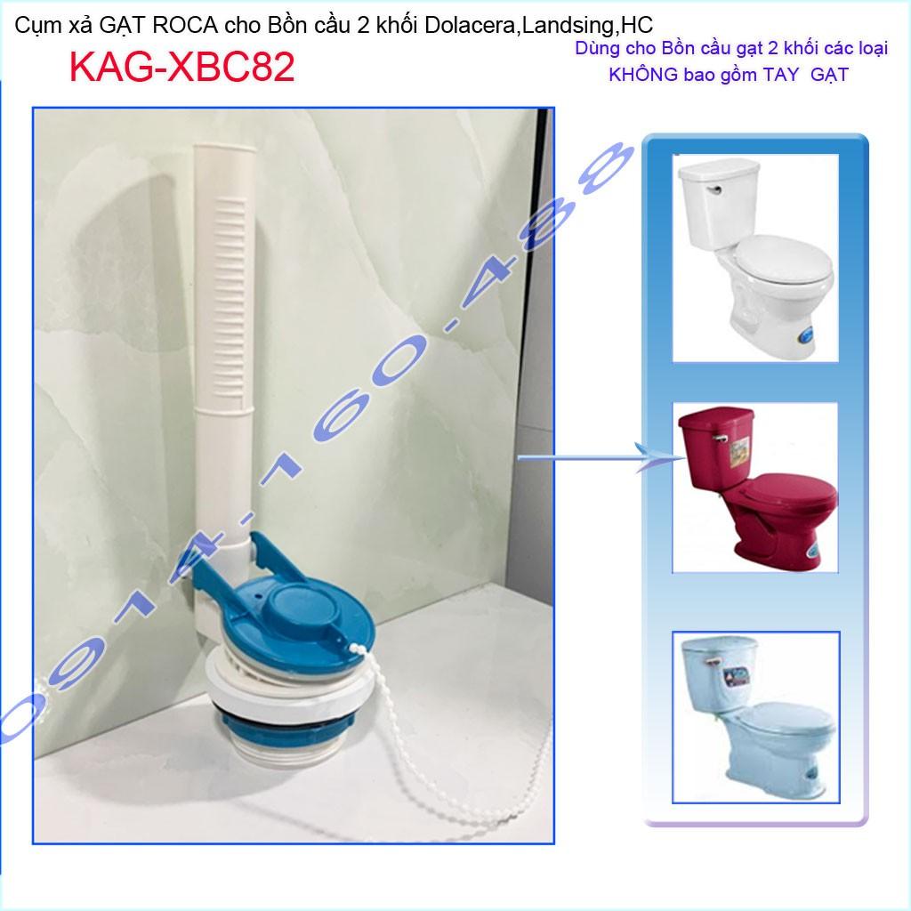 Cụm xả bồn cầu gạt KAG-XBC82, xả bàn cầu gạt 2 khối, cụm xả gạt bệt 2 khối xả nước nhanh sử dụng tốt