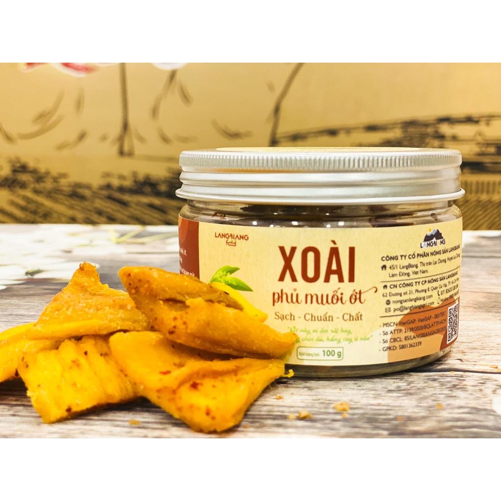 Xoài phủ muối ớt Langbiang Food, 100g, hũ