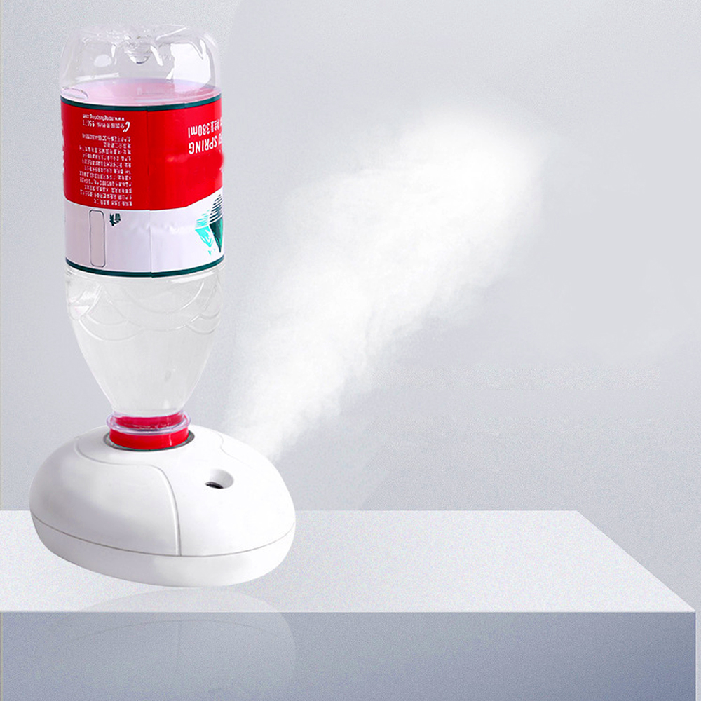 Máy phun sương tạo ẩm không khí siêu âm 3 chế độ Mini USB Di động, dùng chai nước siêu tiện lợi
