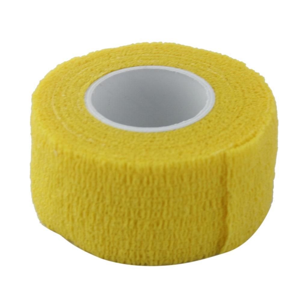 2 Pieces First Aid Ankle Finger Self Adhesive Bandage Gauze Tape Roll 1 Inch