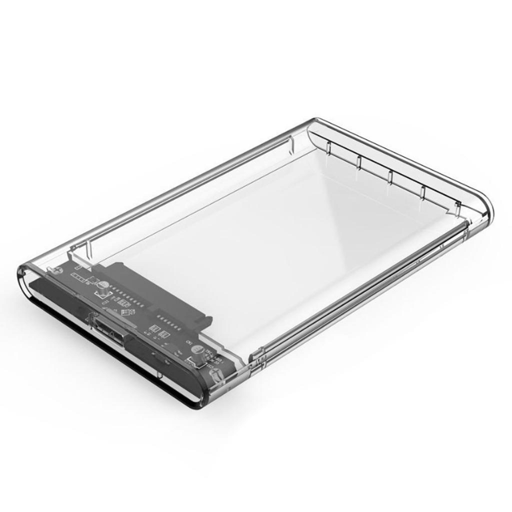 2.5 Inch Sata to Micro B Transparent Hard Disk Box Usb3.0 Mobile Hard Disk Box Usb-c Read Notebook Hard Disk Transparent