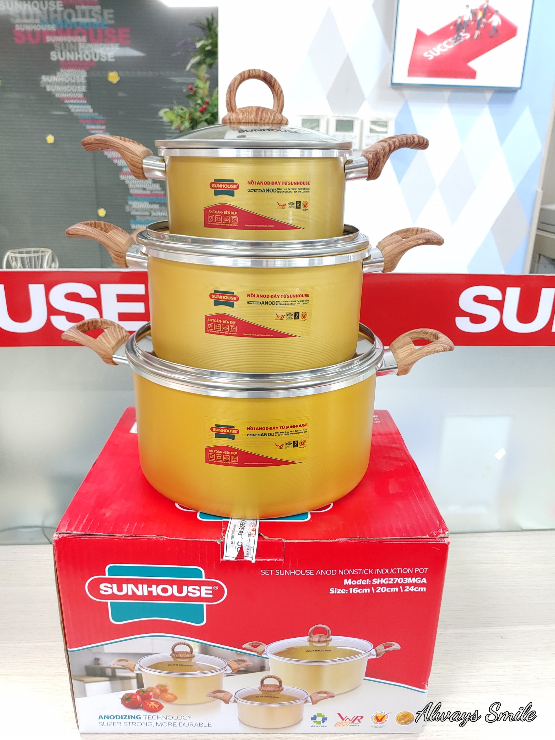 BỘ NỒI ANOD SUNHOUSE SHG2703MGA