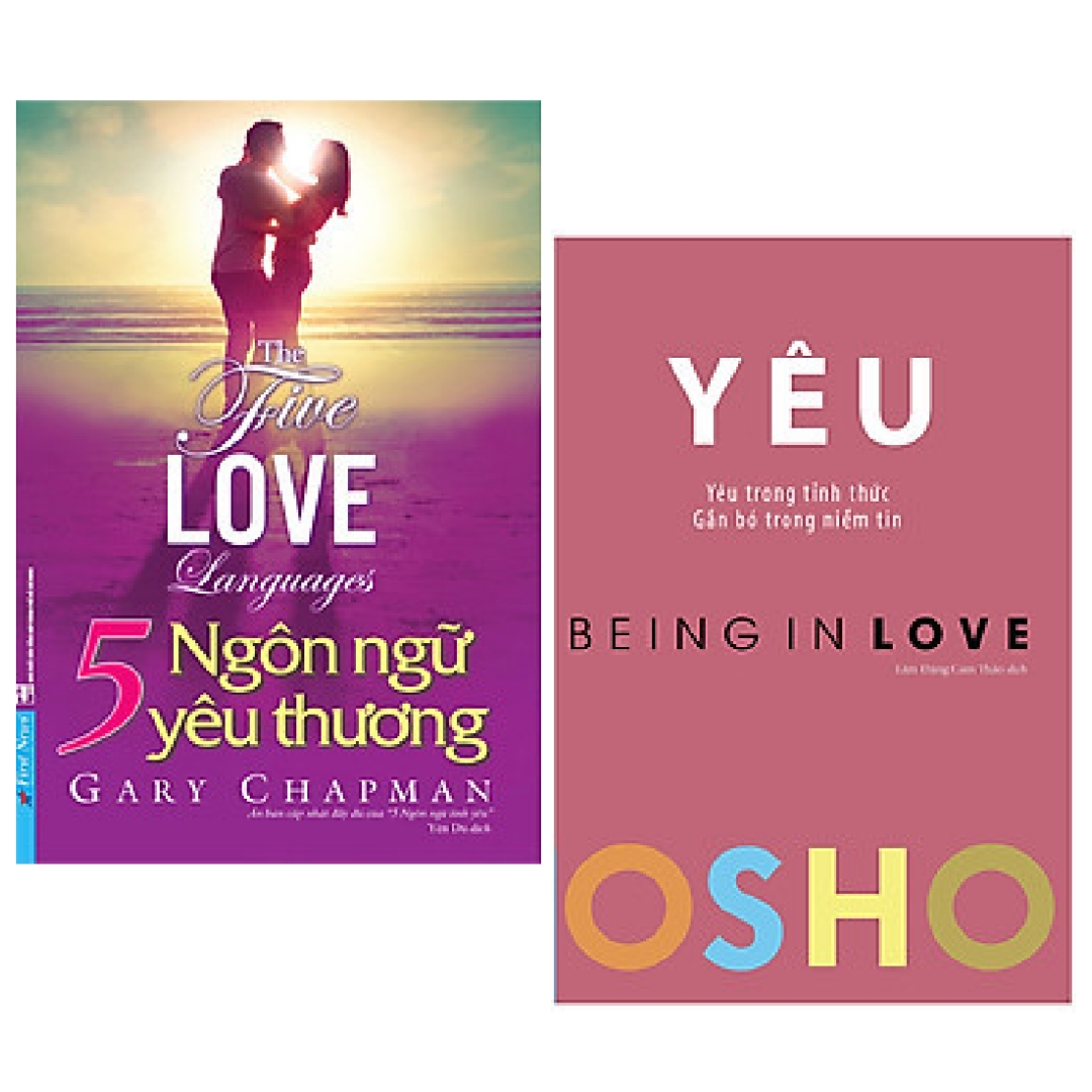 Combo 2 cuốn: 5 Ngôn Ngữ Yêu Thương - The Five Love Languages + OSHO - Yêu - Being In Love