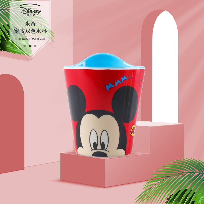 Ly nước hoạt hình Disney nhựa melamine mới 2022 hình chuột Mickey Mouse cho bé