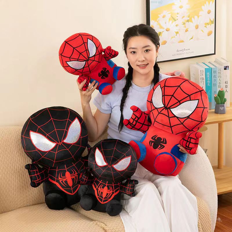 Gấu bông siêu anh hùng người nhện (Spiderman) 25cm--&gt;50cm mẫu mới 2 màu đỏ đen siêu hot siêu cute cho bé, hàng xịn cao cấp loại 1 an toàn cho trẻ nhỏ