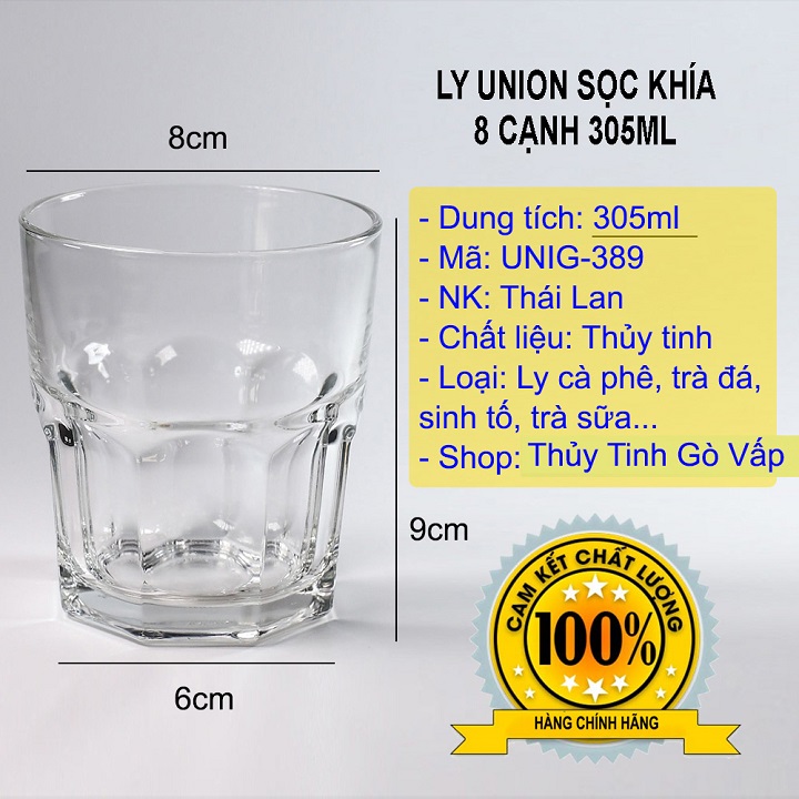 Ly Thủy Tinh Central Lùn 300ml Thủy Tinh Cao Cấp