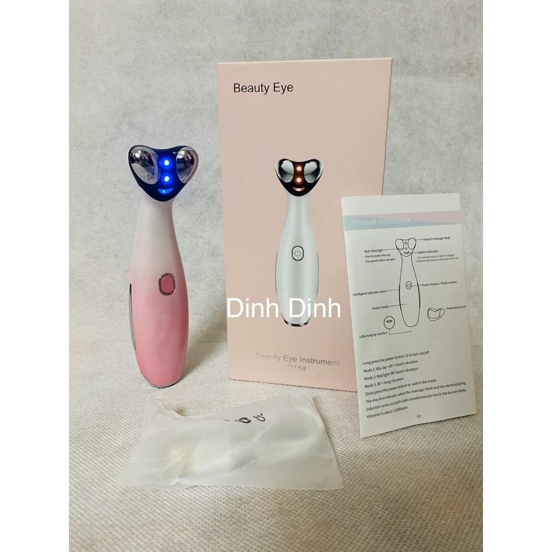 Máy Massage Mắt, Mặt và Môi Công Nghệ Sóng RF cao cấp D118 mới nhất 2020- Giảm mỏi mắt, nếp nhăn, quầng thâm, bọng mắt