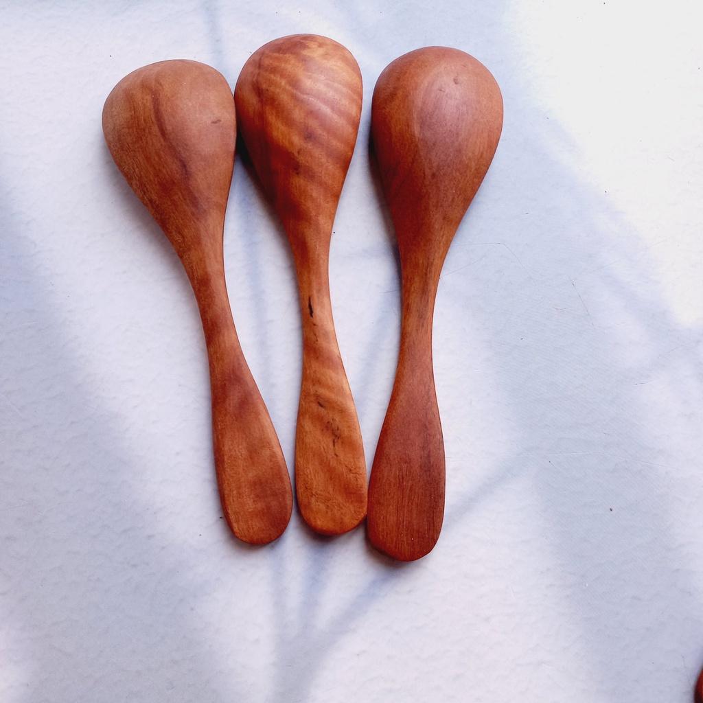 Thìa/Muỗng Gỗ Nhãn Ăn Chè,Soup 15.5x4cm, Thìa Ăn Cơm, Phụ Kiện Bàn Ăn,Trang Trí Chụp Ảnh