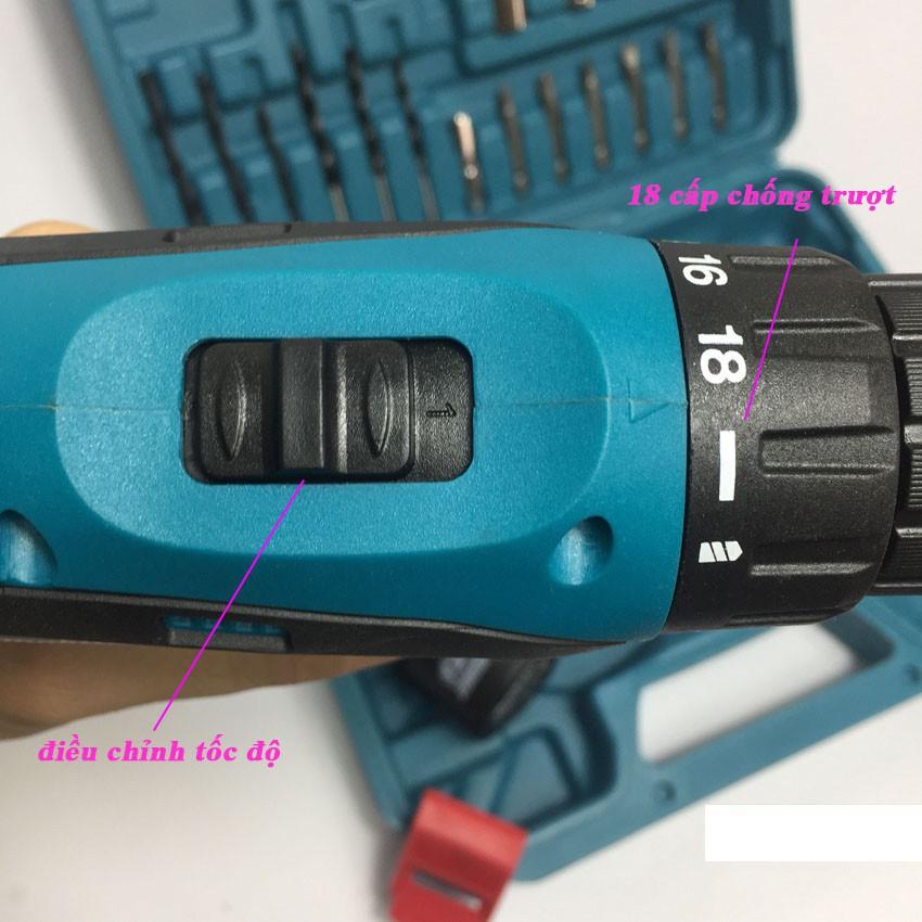 Máy khoan bắn vít pin MKT 12V 2 cấp độ, 100% lõi đồng - Máy khoan bắt vít dùng pin