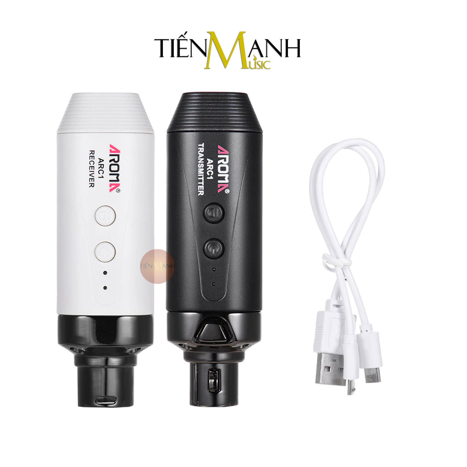 Aroma ARC1 Bộ Thu Phát Tín Hiệu Không Dây Dùng cho Mic - Microphone Pin sạc Relay Hàng Chính Hãng - Kèm Móng Gẩy DreamMaker