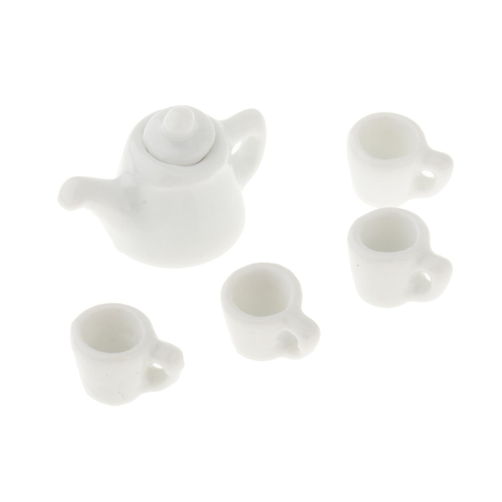 Dollhouse Miniature Tea Set Mini Furniture Toys for Mini Kitchen Photo Props
