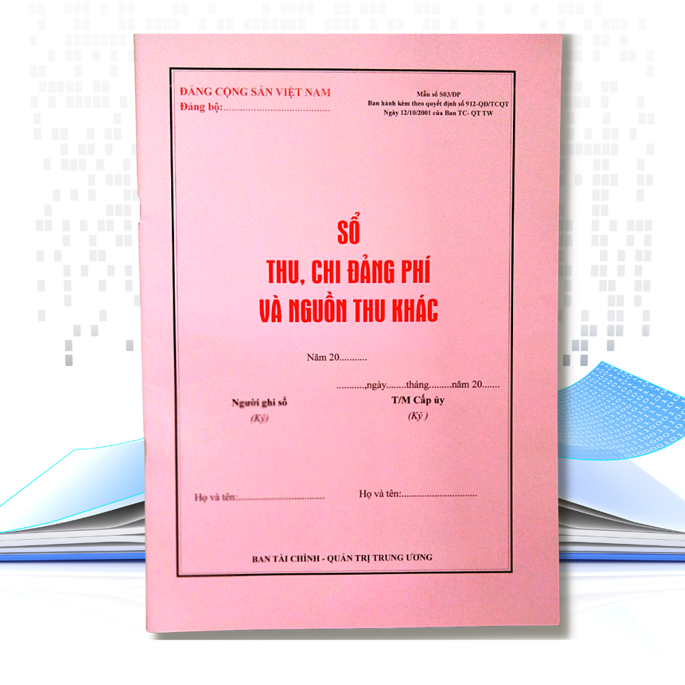 Sổ Thu Chi Đảng Phí Và Nguồn Thu Khác