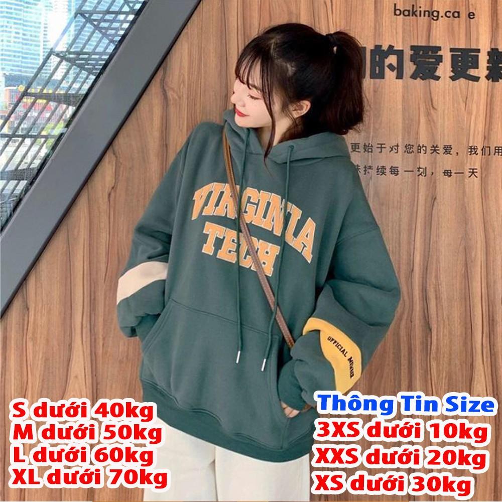 TOÀN QUỐC Áo khoác nữ form rộng đi học hoodie phối màu mẫu mới giá rẻ
