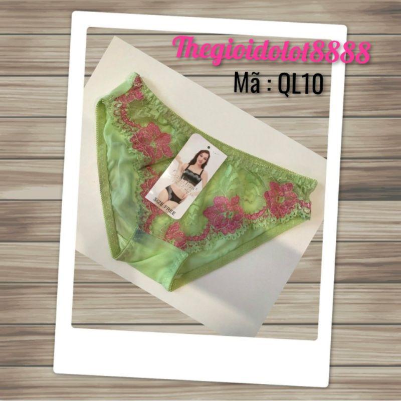 Quần lót ren chất liệu cotton co giãn tốt mã đặt hàng QL10