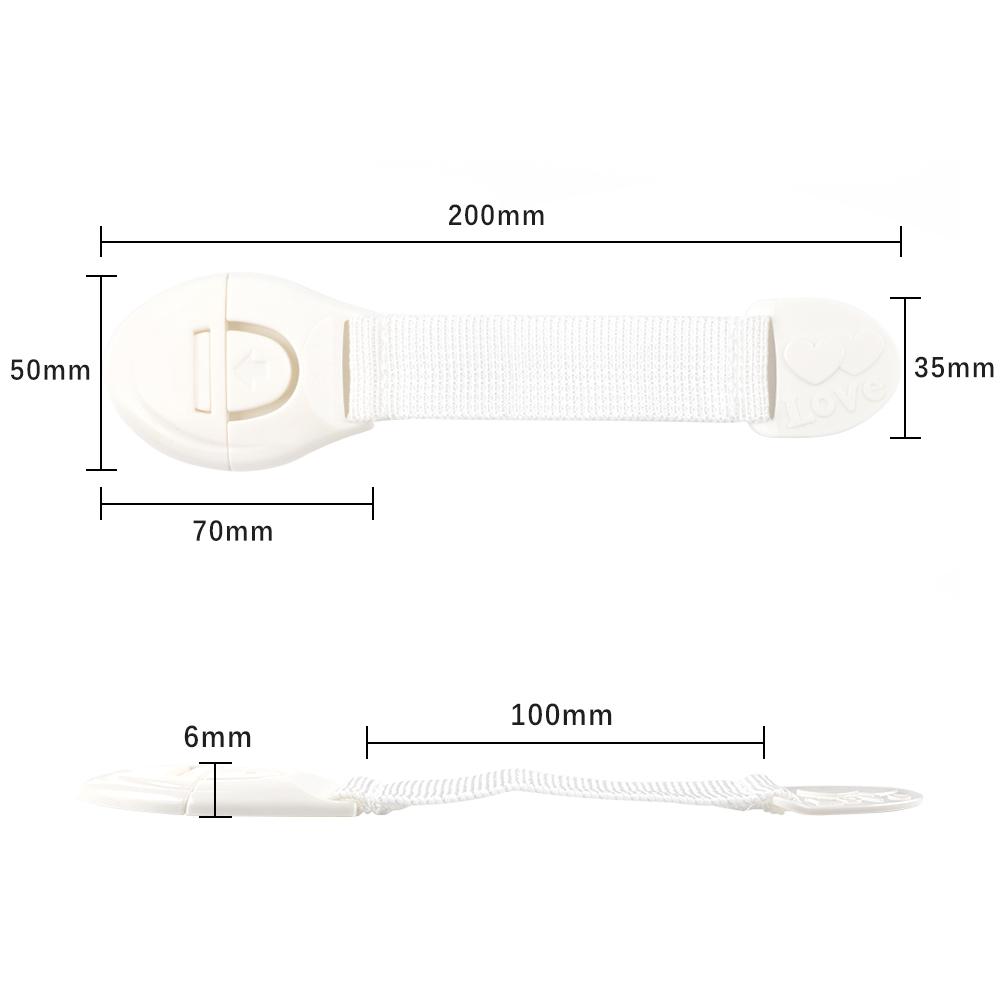 30 Miếng Khóa An Toàn Trẻ Em Tủ Lạnh Tủ Bảo Vệ An Toàn Cho Bé Sản Phẩm Băng Keo 2 Mặt Cho Bé Khóa
