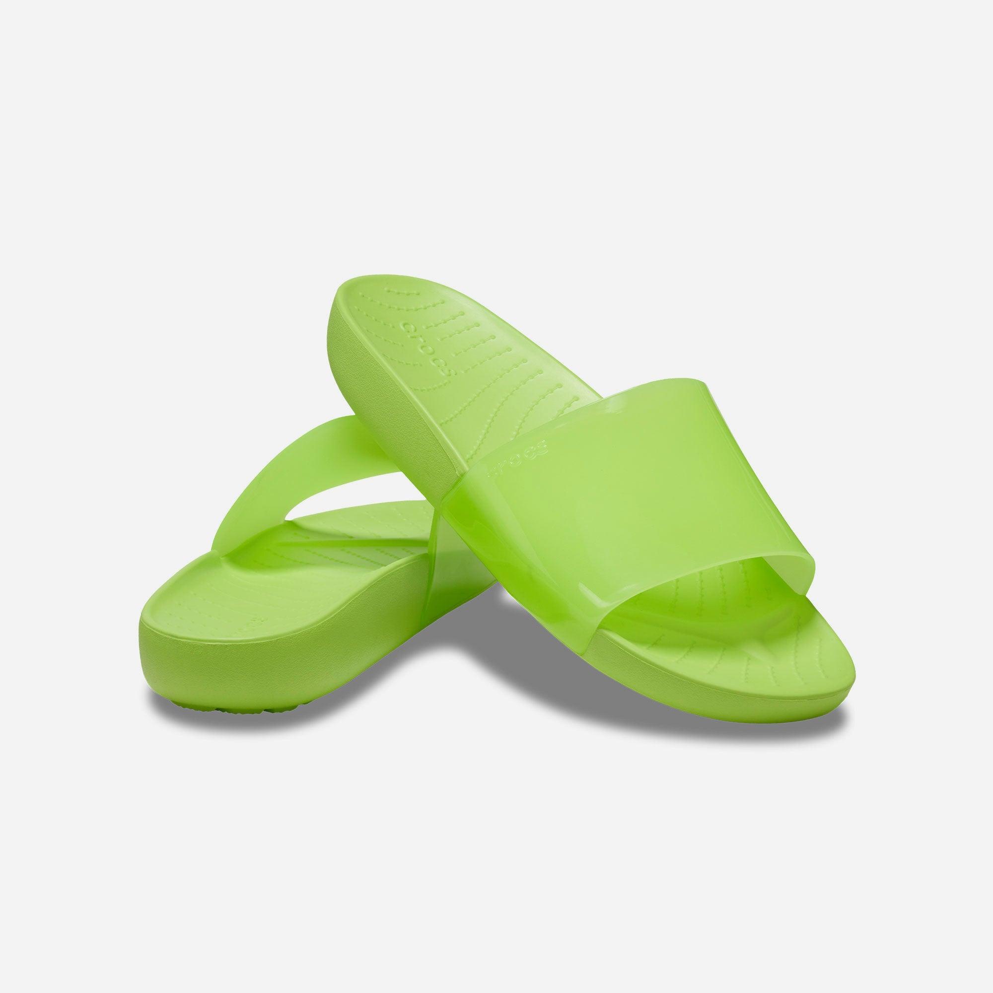 Dép quai ngang nữ Crocs Splash Glossyide - 208538-3UH