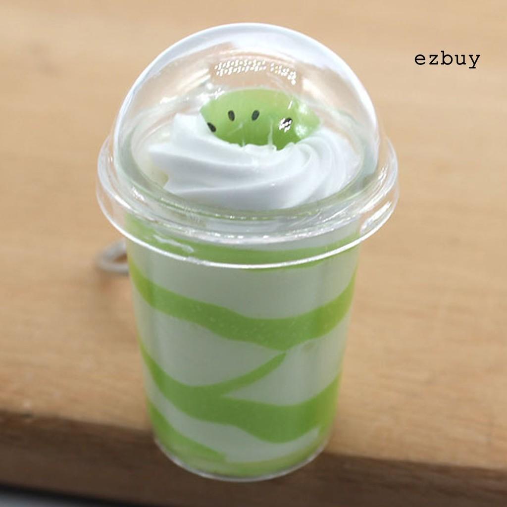Móc Chìa Khóa Hình Ly Kem Bằng Silicone