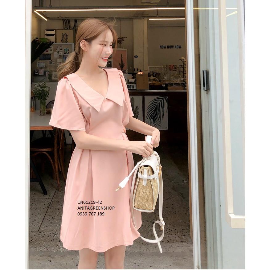 Q461219 ĐẦM XÒE CỔ SEN THIẾT KẾ