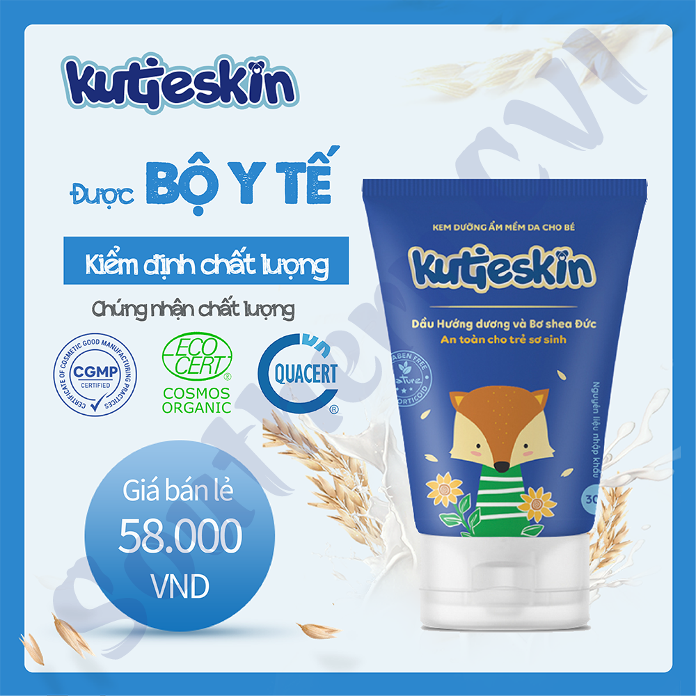 KutieSkin 30g - Kem Dưỡng Da Cho Bé