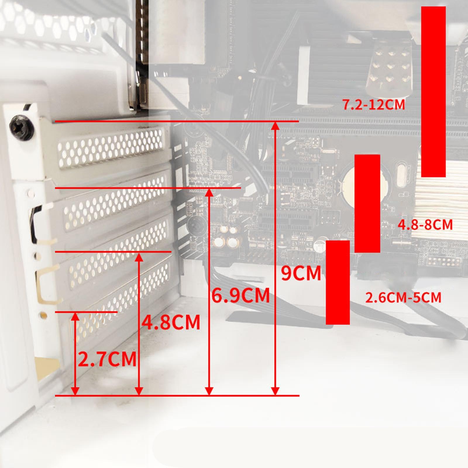 Graphics Card Holder Height Adjustable GPU Support Bracket for Desktop PC Black