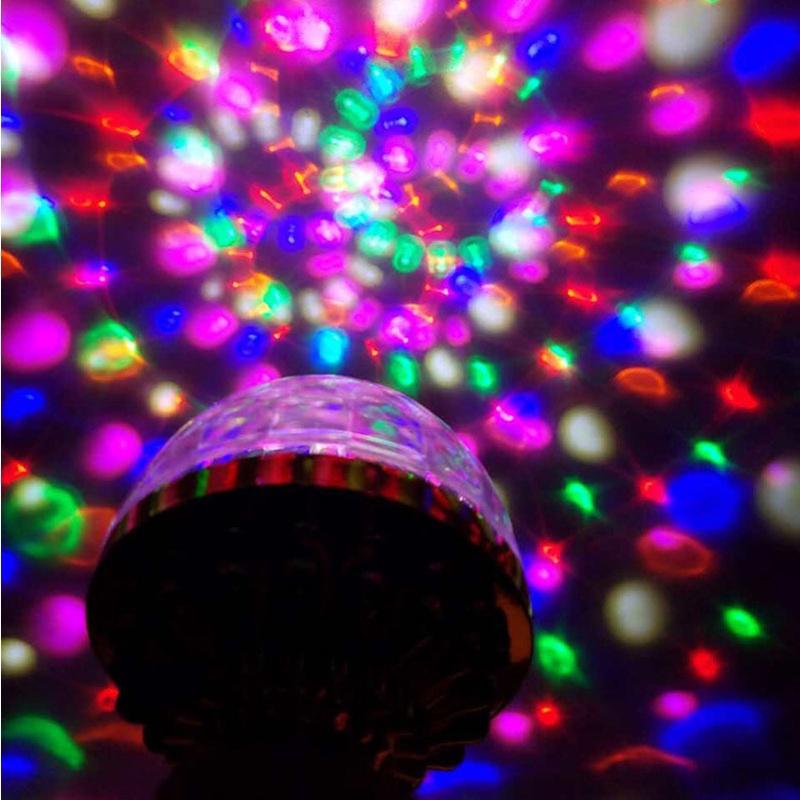 Bóng đèn LED xoay 6W RGB E27 độc đáo trang trí tiệc cưới/ tiệc Giáng Sinh