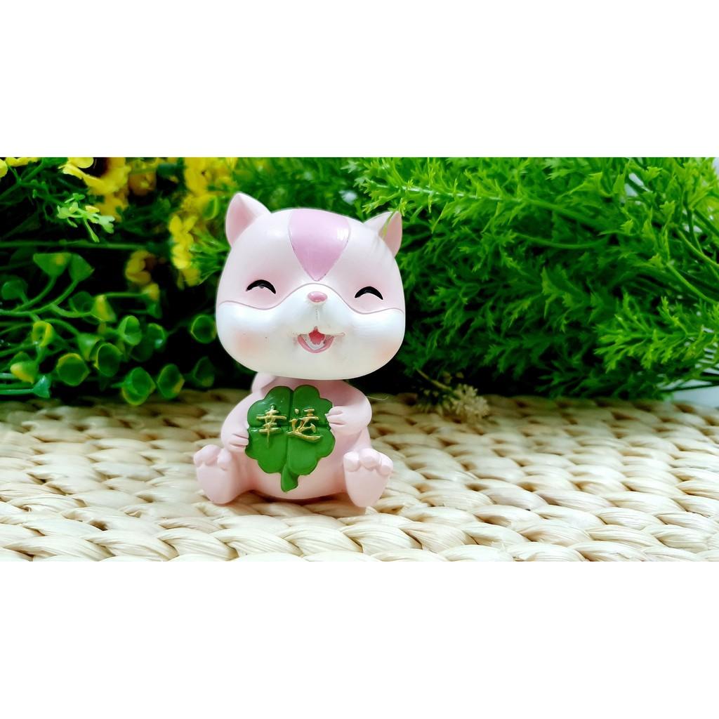 Tượng chú Sóc chuột May Mắn Siêu Dễ Thương