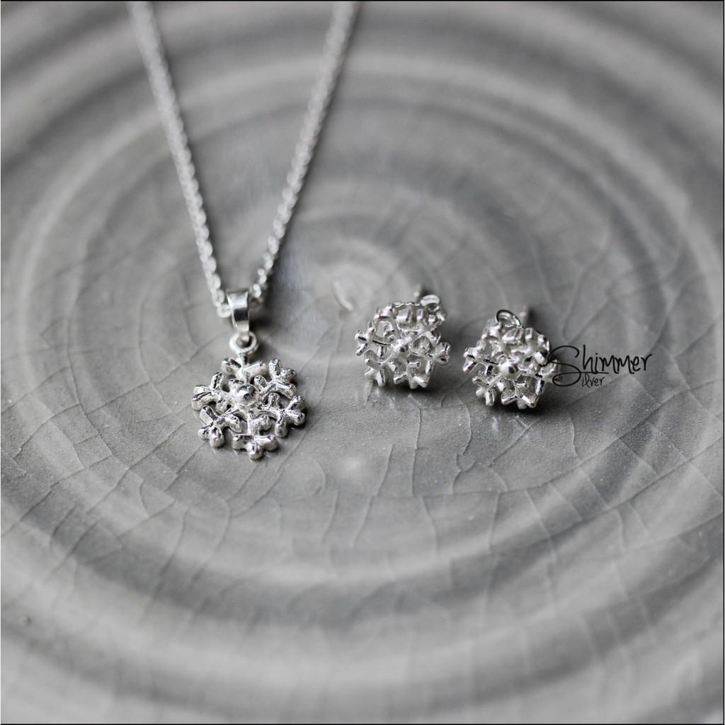 Dây chuyền bạc 925 Snowflake - Shimmer Silver