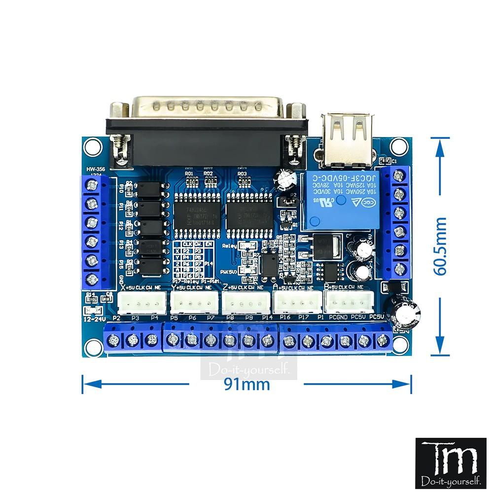 Mạch Điều Khiển CNC BOB MACH3 LPT 5 Trục