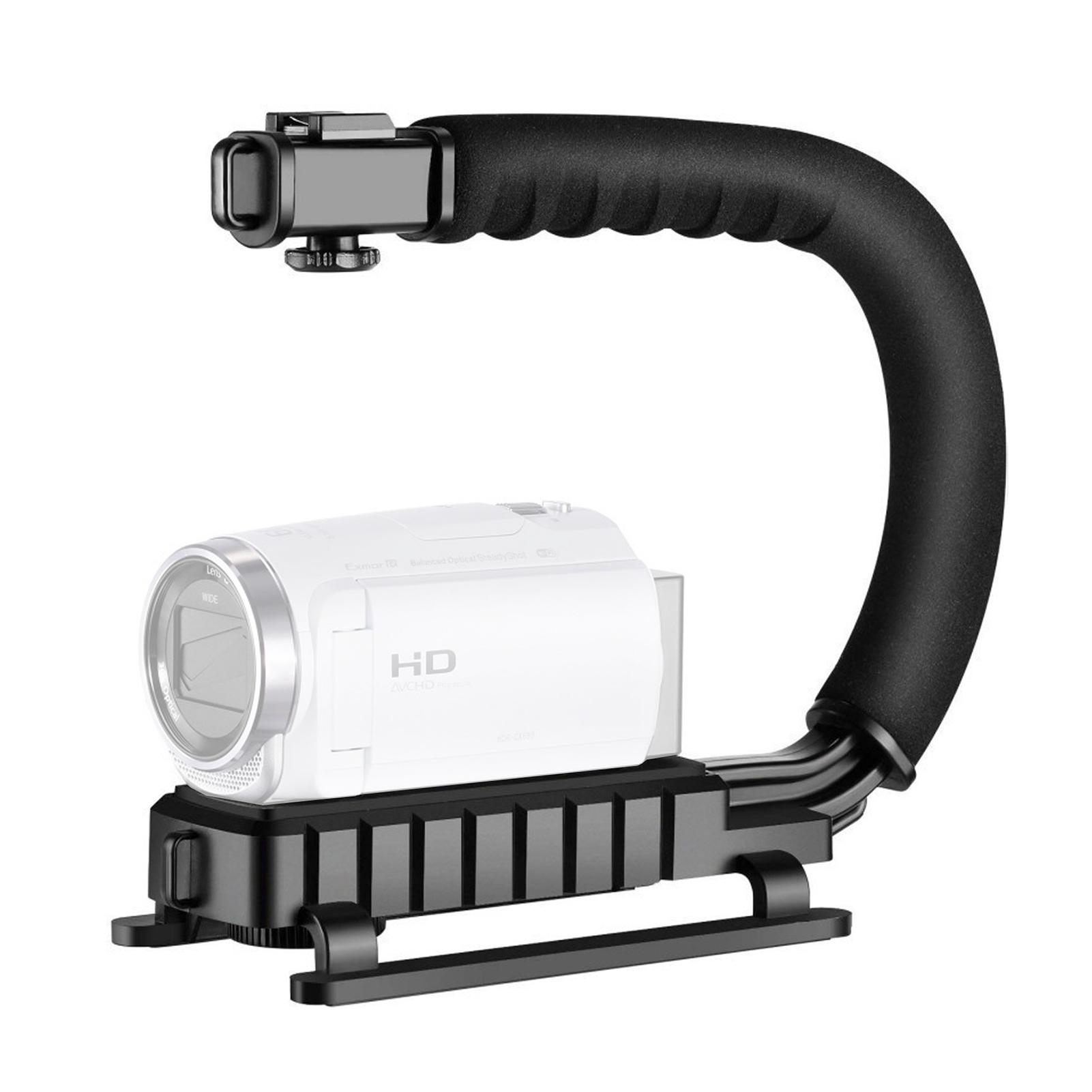 Bộ ổn định Gimbal C-Shape cầm tay cho máy ảnh DSLR với hỗ trợ gắn đèn flash