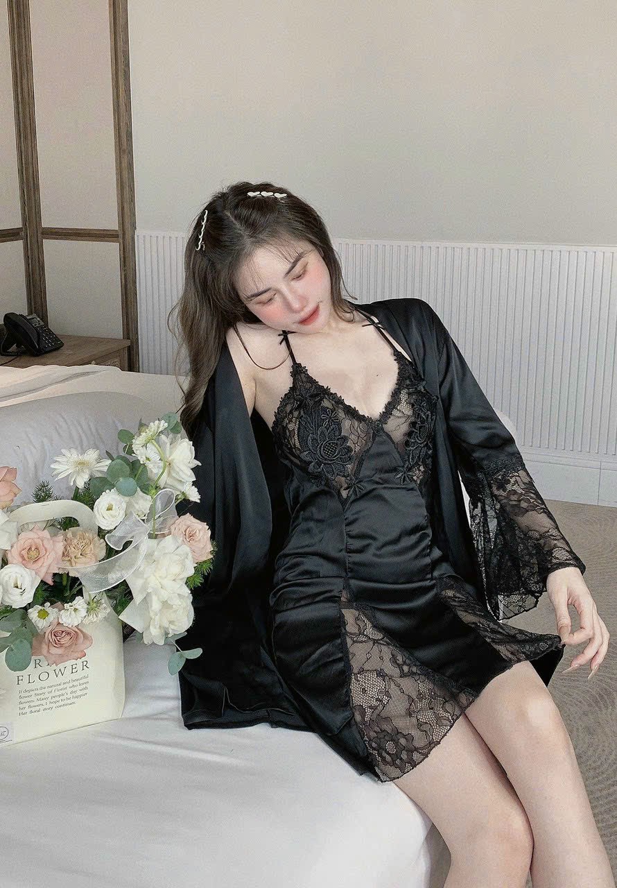 Váy Ngủ Quyến Rũ Nữ Tính (Kèm áo choàng) - B.Lingerie