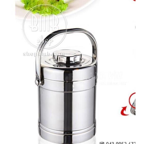 Hộp cơm giữ nhiệt inox 1300ml 3 ngăn inox