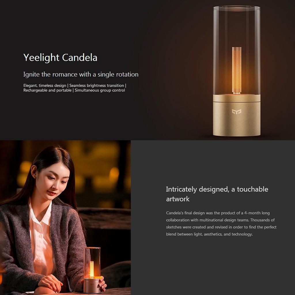 ĐÈN NẾN ĐIỆN TỬ THÔNG MINH XIAOMI YEELIGHT CANDELA YLFW01YL –  PIN 2100mAh - BẢN QUỐC TẾ NHẬP KHẨU