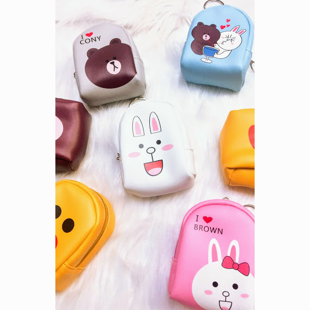 Móc Khóa Bóp Mini - Brown &amp; Cony (Giao Ngẫu Nhiên)