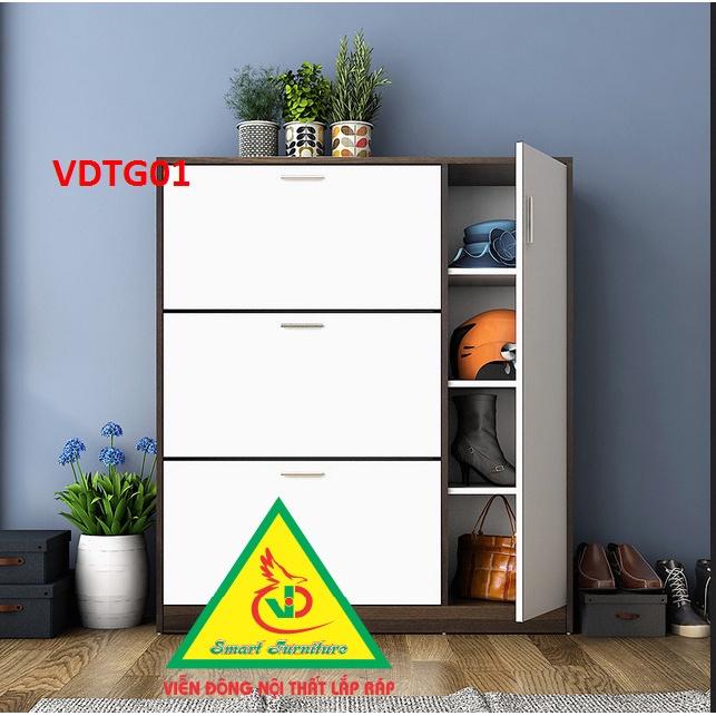 Tủ Giày Hiện Đại Nhiều Ngăn Để Giày, Tiết Kiệm Diện Tích VDTG01 - Nội thất lắp ráp Viendong Adv