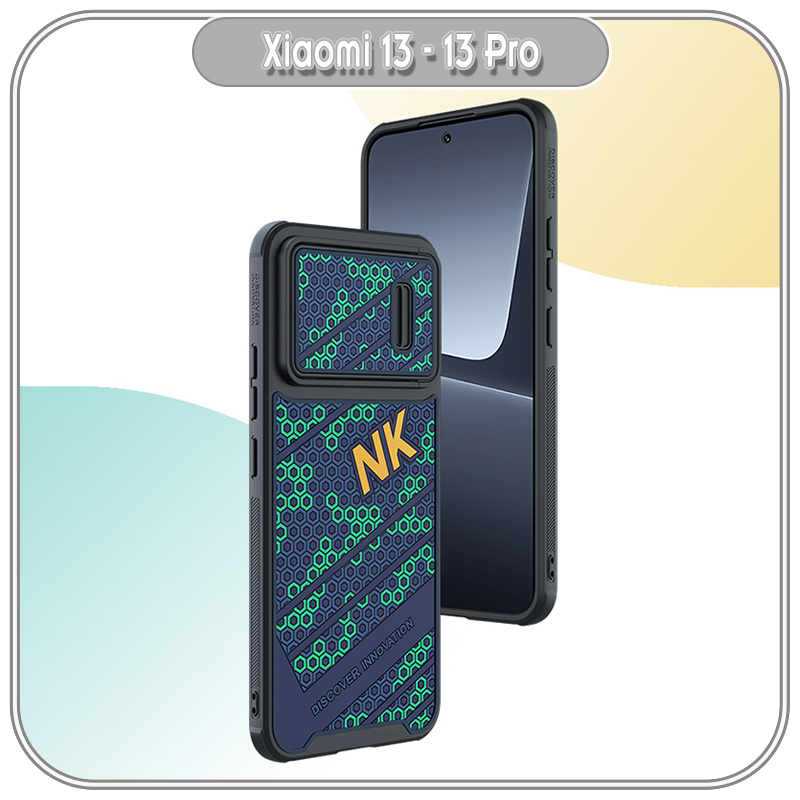 Ốp lưng cho Xiaomi 13 - 13 Pro Nillkin Striker chống sốc trượt camera - Hàng Nhập Khẩu