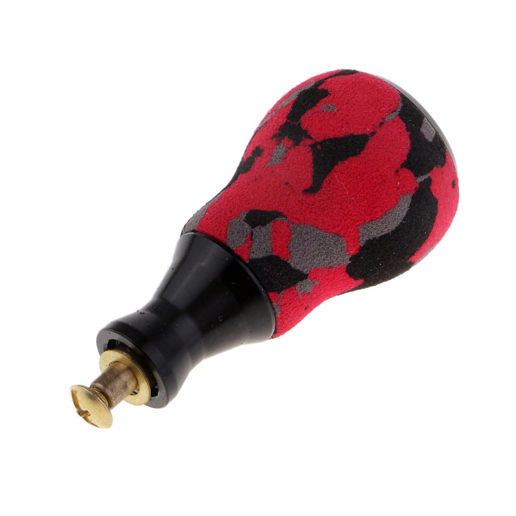 Red EVA Reel Handle Knob Fishing Reel Handle EVA Grip for Baitcasting Reel