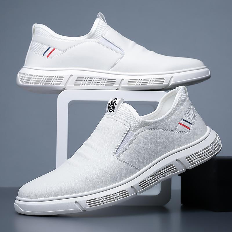 LCRTZKG Thương hiệu mới Giày da nam Casual Giày nền thoáng khí Giày mùa hè Bao gồm giày mềm Giày lái xe Giày thể thao nam