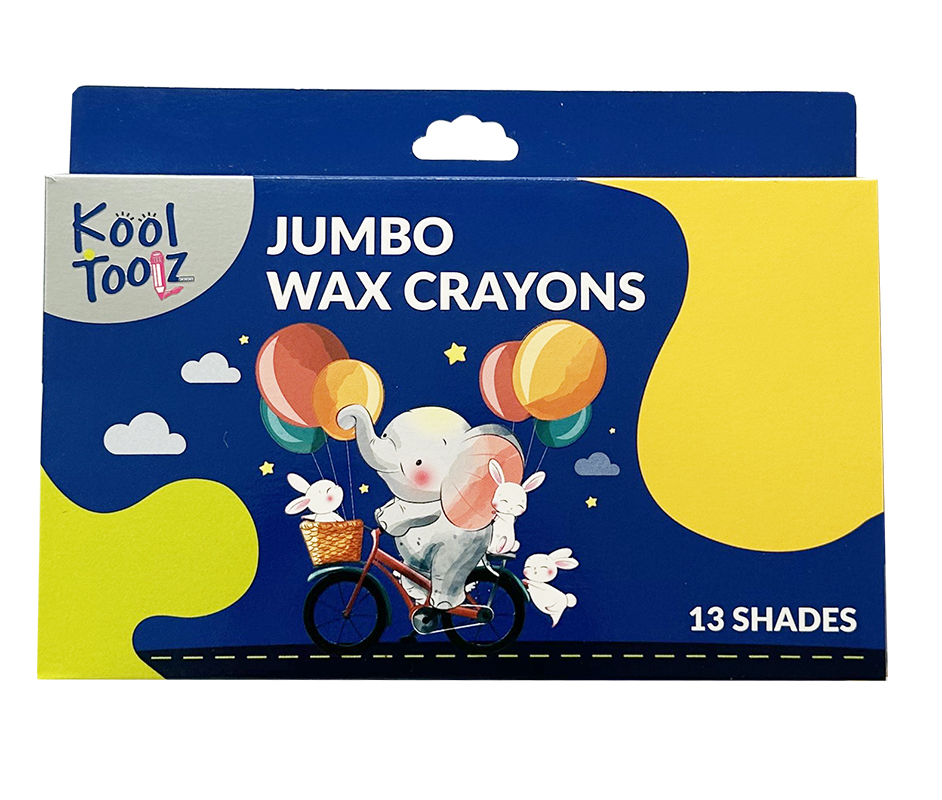 Bút sáp 12 màu Jumbo Kores Kool Toolz (13 Cây/ Hộp)