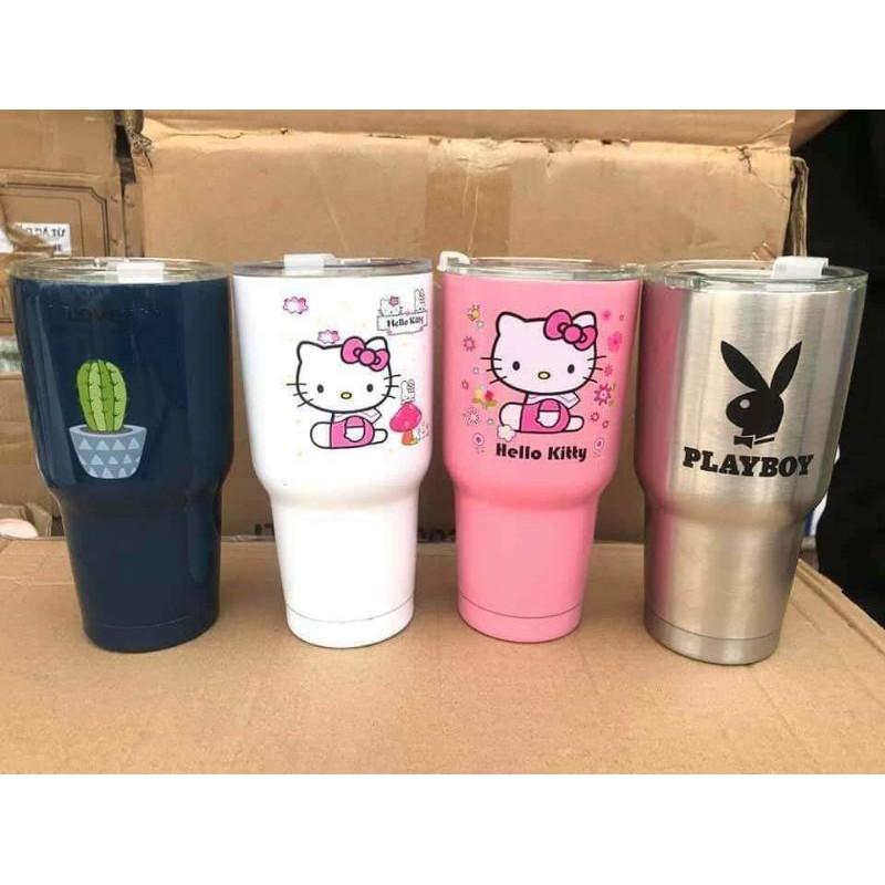 Ly Giữ Nhiệt Yati Thái Lan 900ml Kèm Túi Xách, 2 Ống Hút Và Cọ Rửa