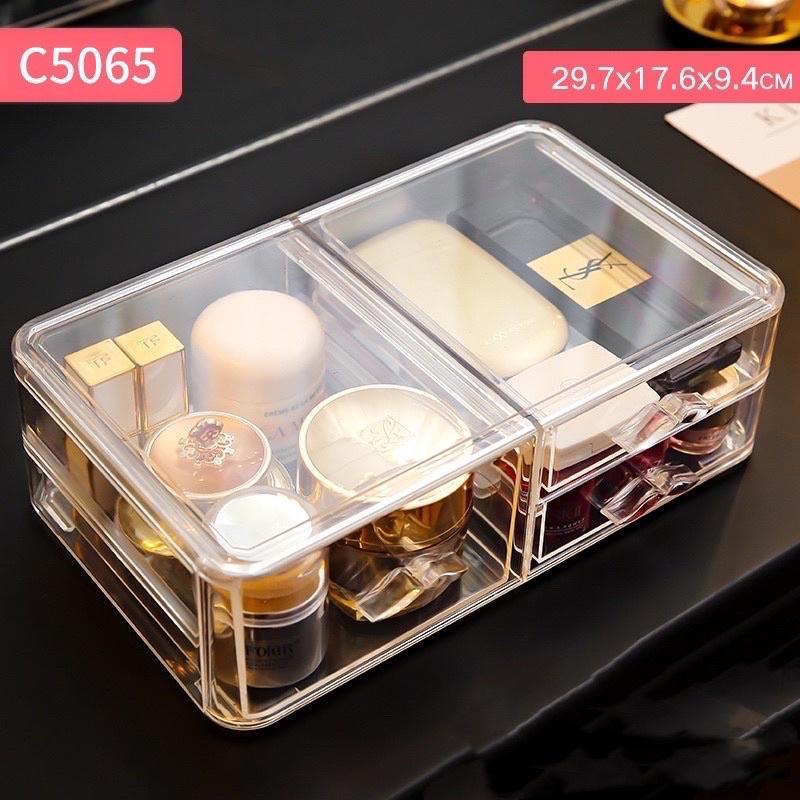 Khay đựng mỹ phẩm có ngăn Size lớn